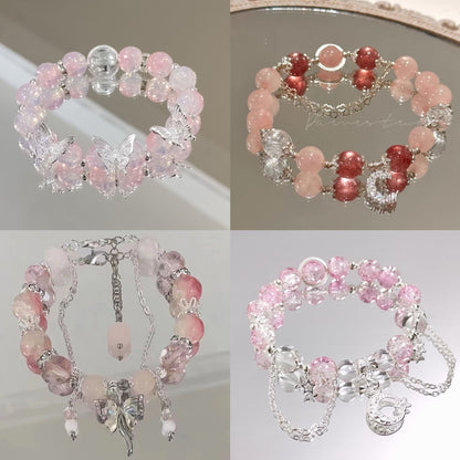 #WonderPacks Store Bracelet Bags -- Open in Live - Handmade Girl Lady Women Gift Crystal Adjustable Bangle